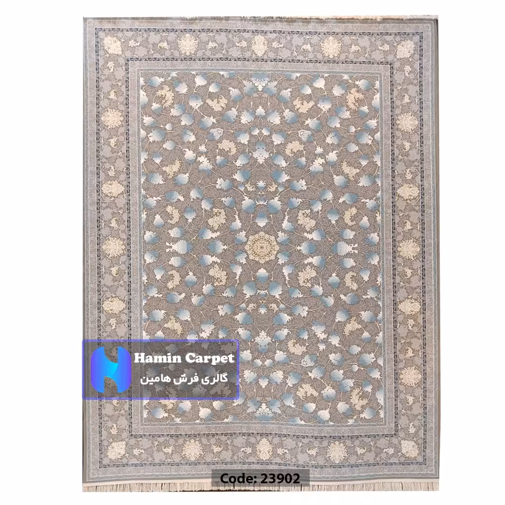 فرش 9 متری 1200 شانه تراکم 3600  نخ اکلریک گل برجسته کد  AR23902