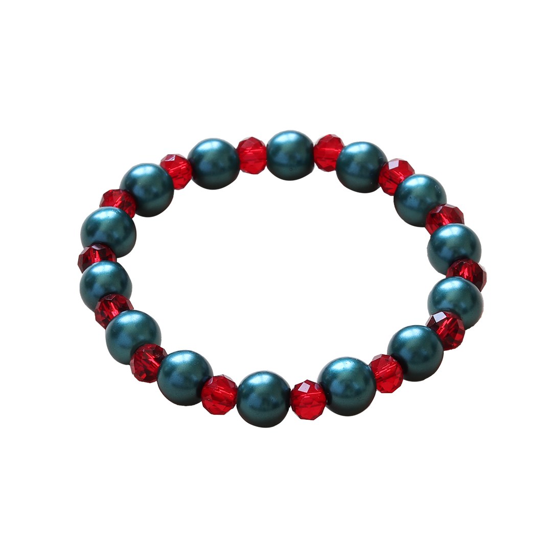 دستبند مروارید یلدایی هندوانه ای YLD05