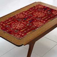 رانر مخمل 90سانتی بدون نوار مغزی آستر دوزی شده 