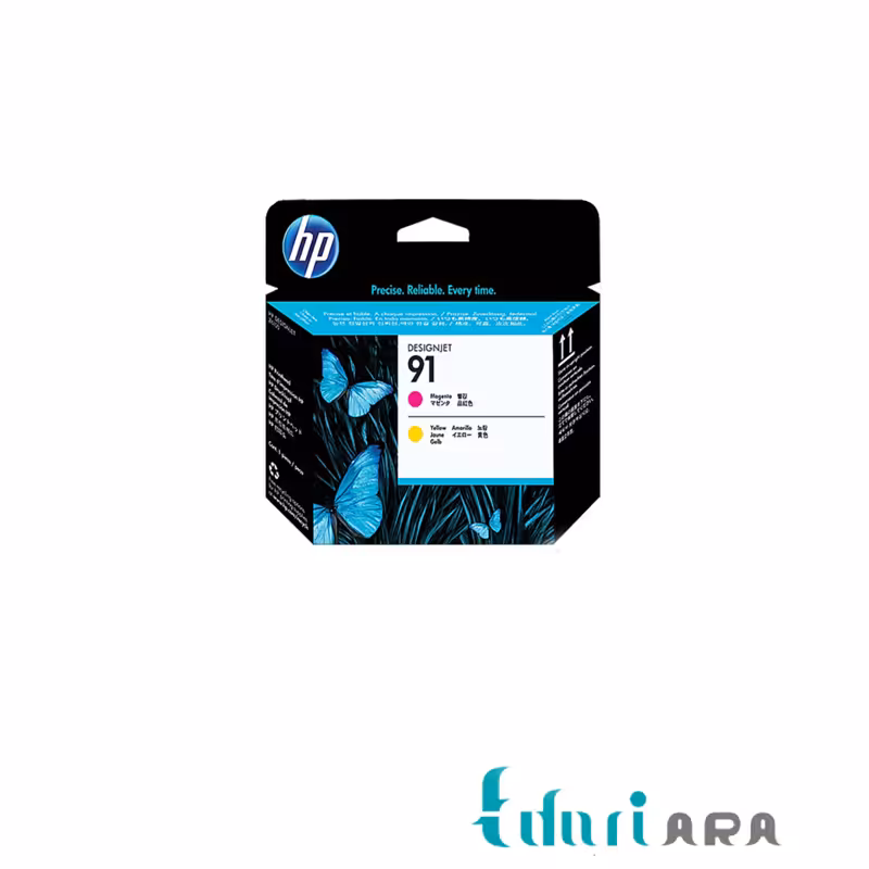 هد پلاتر اچ پی مدل 91 قرمز و زرد