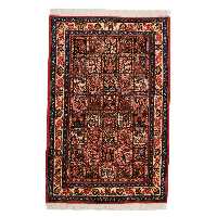 فرش دستباف دو متری مدل بختیاری طرح خشتی کد 4020217(فروش چکی 6 ماهه با کد تخفیف farshgereh)