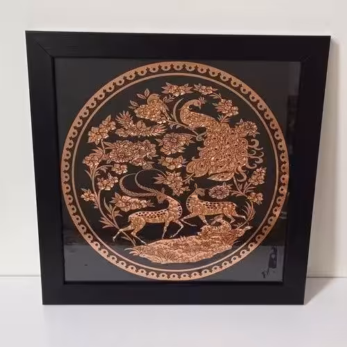 تابلو مسی دو غزال درجه 1