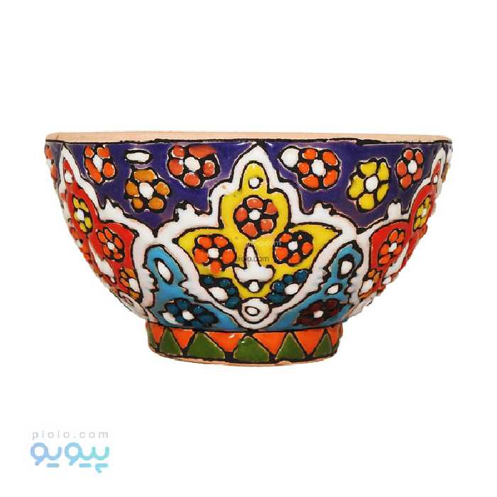 ماست خوری سفالی مینا کاری شده