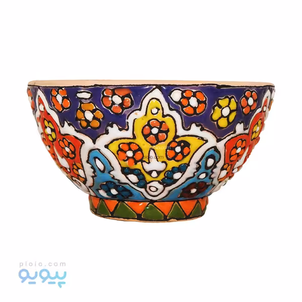 ماست خوری سفالی مینا کاری شده