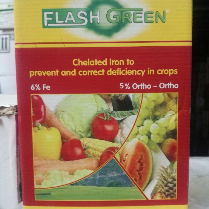 کود آهن کلات  6 درصد  اسپانیایی فلش گرین 1 کیلویی اورتو5  (پک 14 عددی عمده)