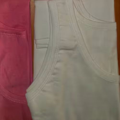 زیرپیراهن بچه گانه رکابی سفید جنس پنبه سایزبندی 9-14 سال 