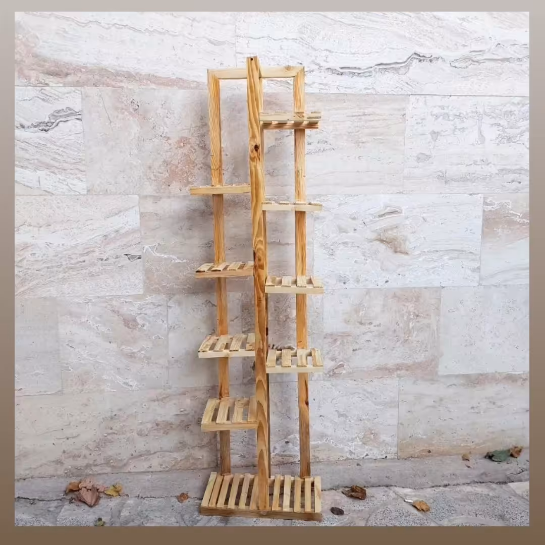 استند طبقاتی چوبی ( استند گل ) سفارشی ساز (هزینه ارسال به عهده مشتری )