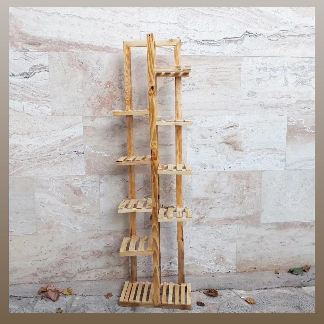 استند طبقاتی چوبی ( استند گل ) سفارشی ساز (هزینه ارسال به عهده مشتری )