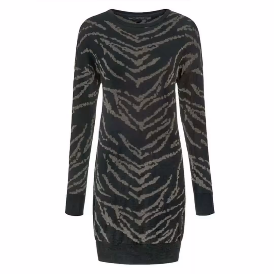 پیراهن بافت ببری لمه دار  زنانه اسمارا esmara آلمان سایز M  ( ارسال رایگان )