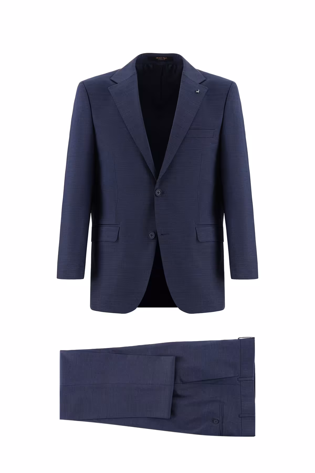 کت وشلوار آبی مردانه و شلوار با الگوی کلاسیک پشم Kiğılı