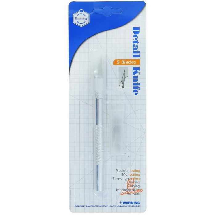 کاتر قلمی تمام استیل یدک دار 0078