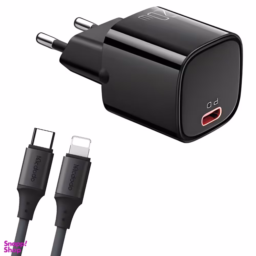 شارژر دیواری 20 وات مک دودو مدل CH-404 به همراه کابل لایتنینگ