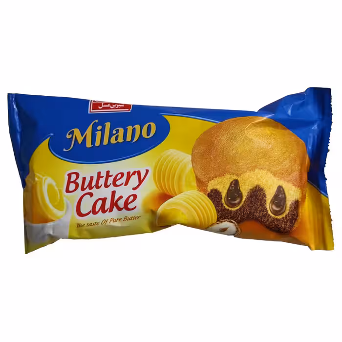 کیک دورنگ کره ای با مغز کرم کاکائو و فندق شیرین عسل - 70 گرم بسته 18 عددی