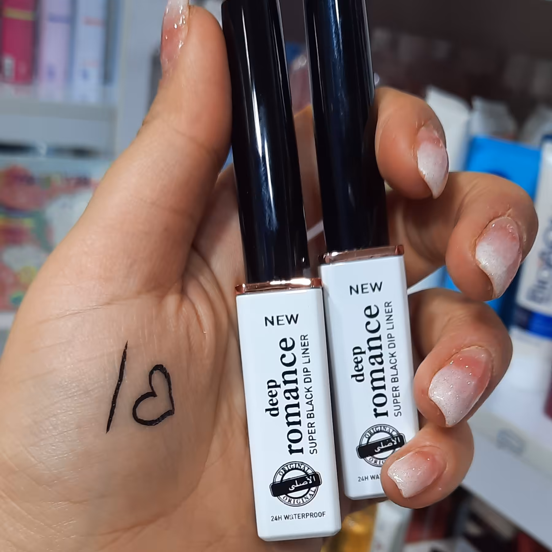 خط چشم نوک نمدی رومنس ضد آب 24 ساعته های کپی