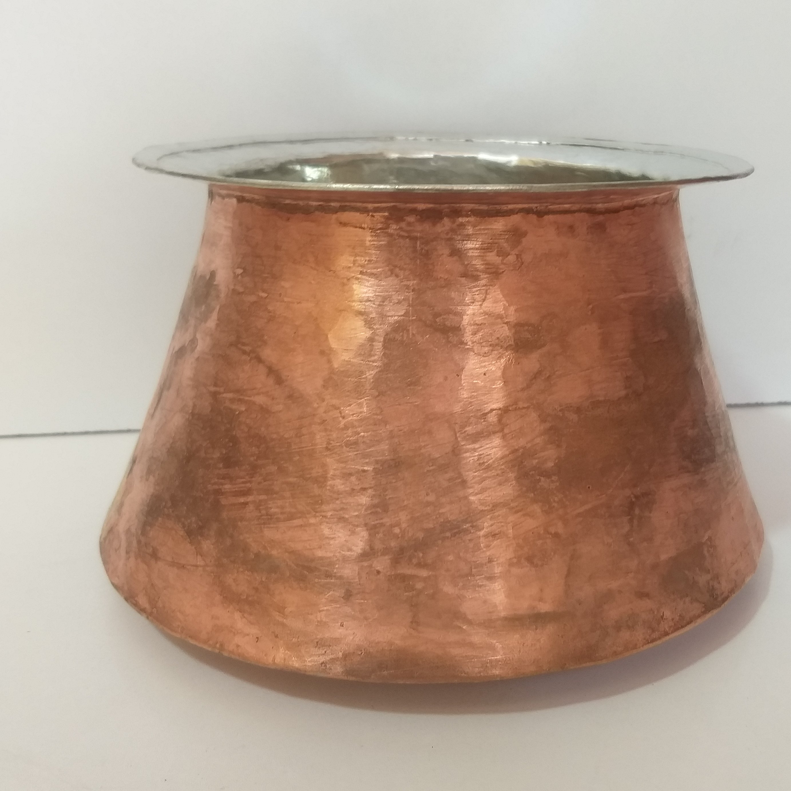 قابلمه نوزادی مسی بدون در دست ساز ورق ضخیم کد380-102