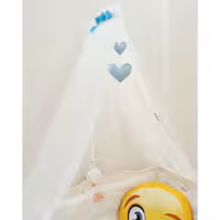 تور بالای تخت و پشه بند نوزاد سایز یک به همراه  پایه نگهدارنده تور 