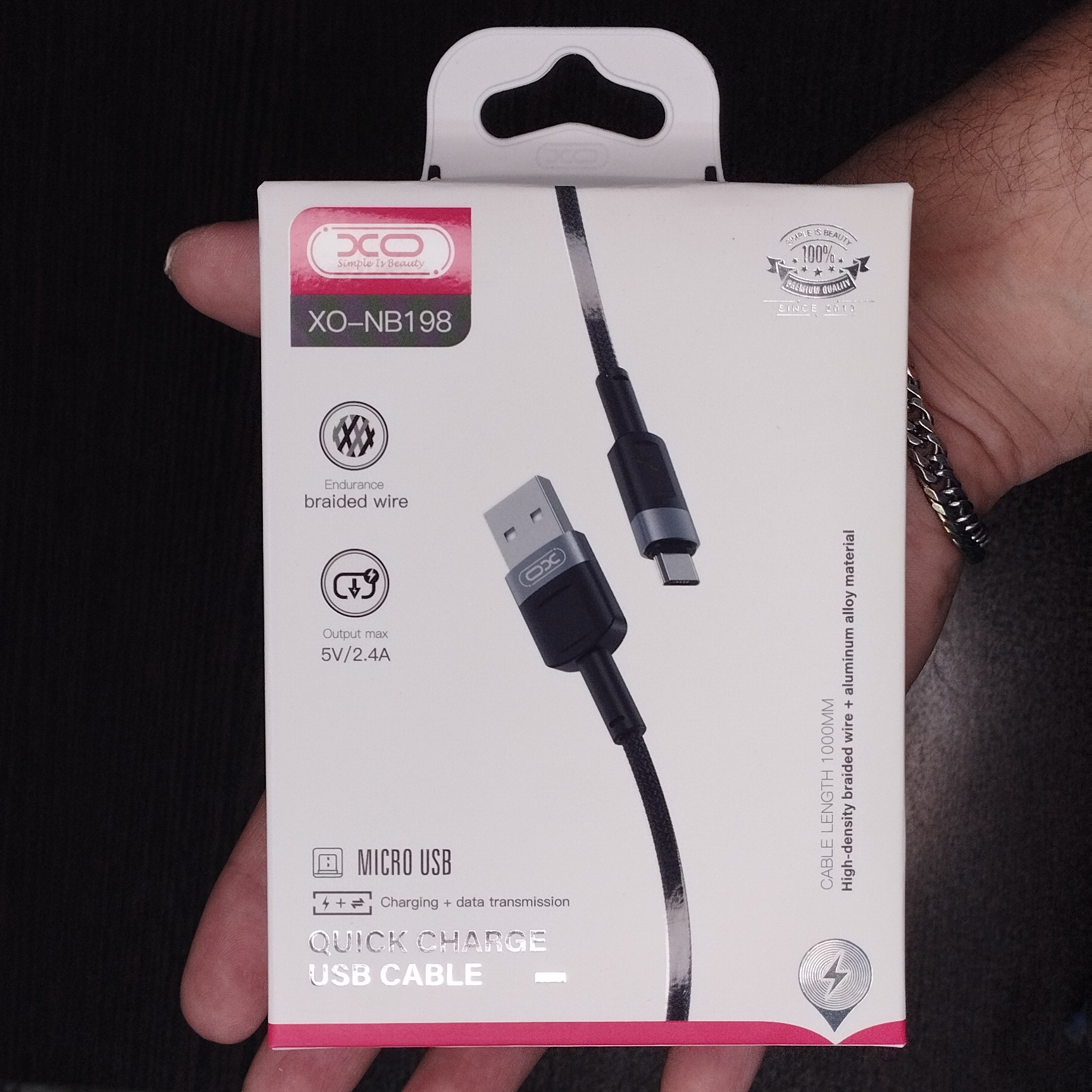 کابل شارژ میکرو برند ایکس او کنفی 