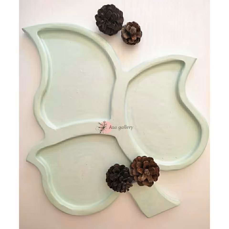 اردوخوری (سینی مزه) سنگی، طرح برگ