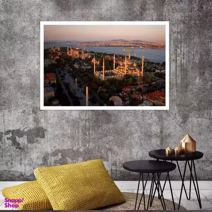 تابلو بکلیت طرح مسجد  مدل قاب شاسی W-s8018