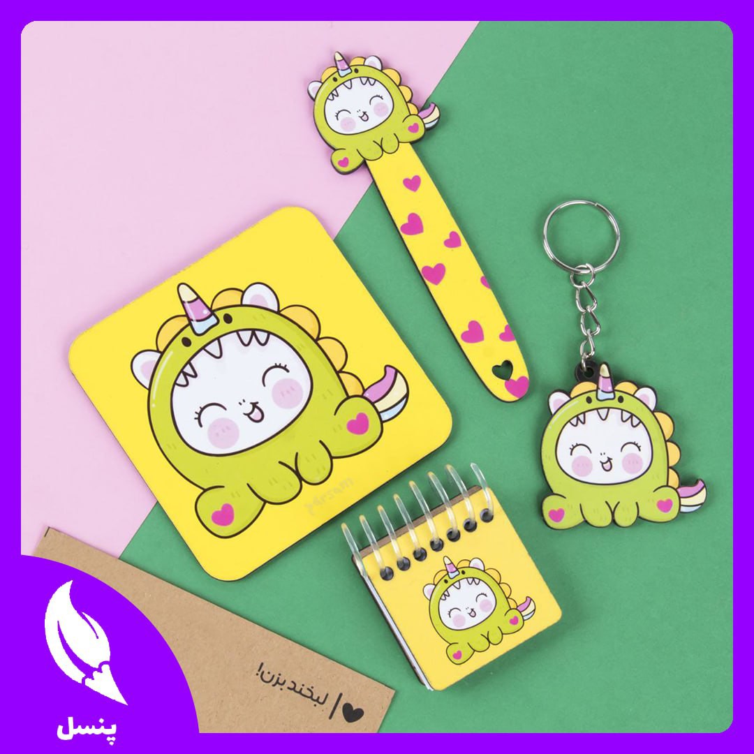 ست فانتزی 4 تکه یونیکورن دایناسور