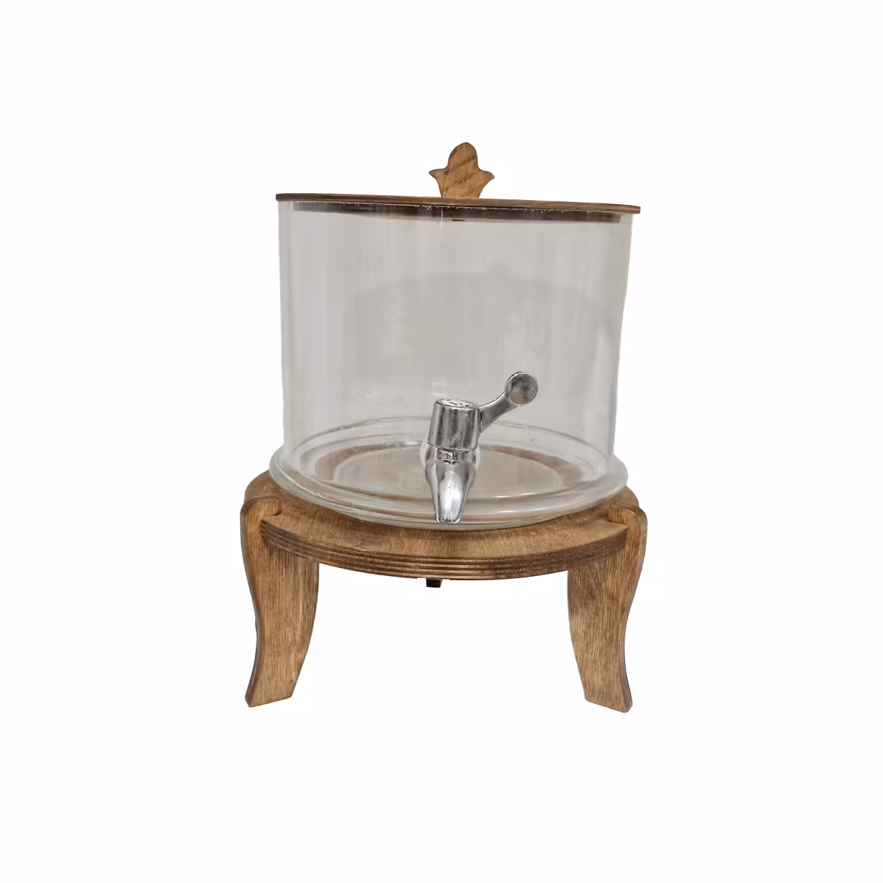 کلمن بلور و چوب استوانه ساده مدرن