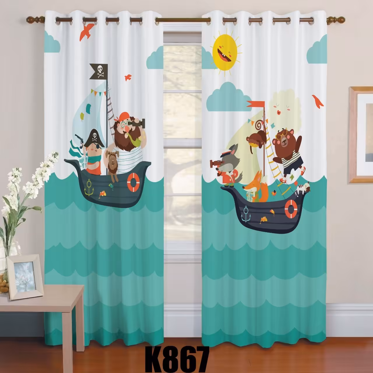 رو تختی یک نفره سه بعدی طرح قایق کوچولو 2