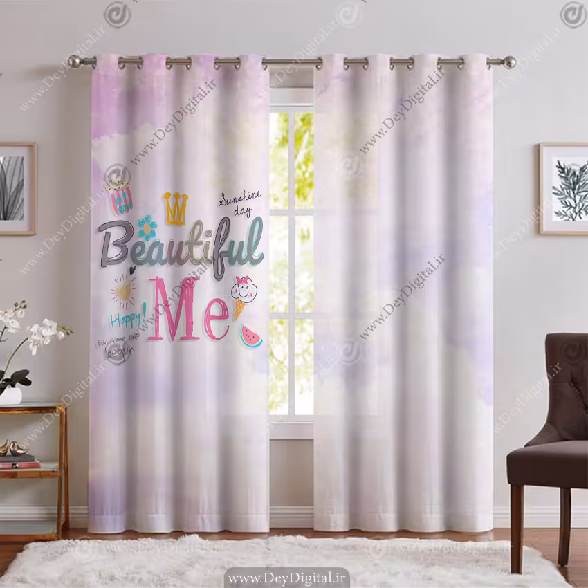 پرده پانچی فانتزی بچگانه برای سیسمونی PK-6644