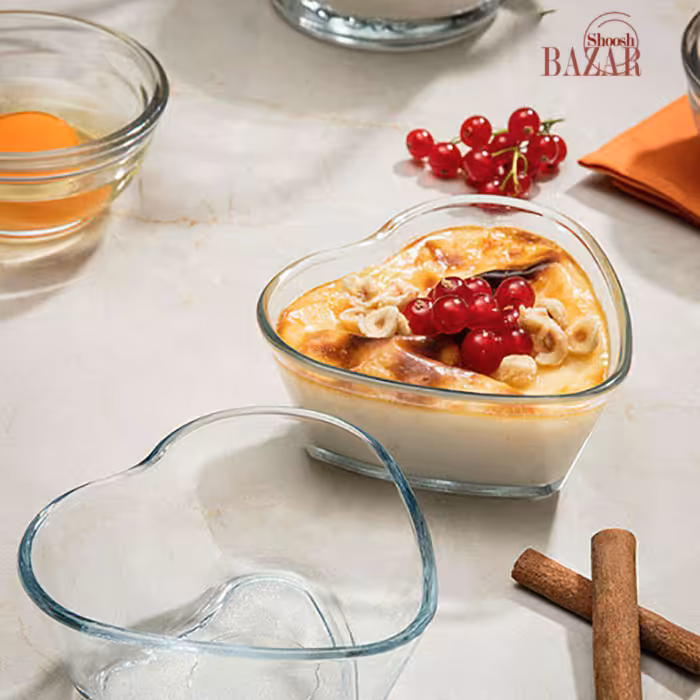 ظرف پیرکس بورجام پاشاباغچه مدل قلب کد 59494