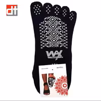 جوراب انگشتی یوگا و پیلاتس وکس اسپورت مشکی و طوسی