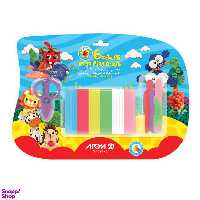 خمیر بازی آریا (Arya) کد 1024 وکیومی همراه ابزار بسته 6 رنگ