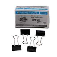 گیره کاغذ دوبل سایز 19 مشکی سی بی اس آساناپخش 