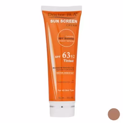 کرم ضد آفتاب رنگی دکتر ژیلا SPF63 مدل DJ3 مناسب انواع پوست وزن 50 گرم