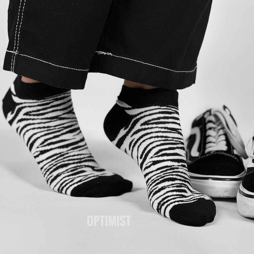 جوراب گورخری مچی نخ پنبه فری سایز