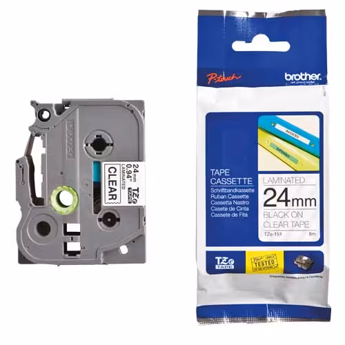 برچسب لیبل پرینتر برادر مدل TZe-151