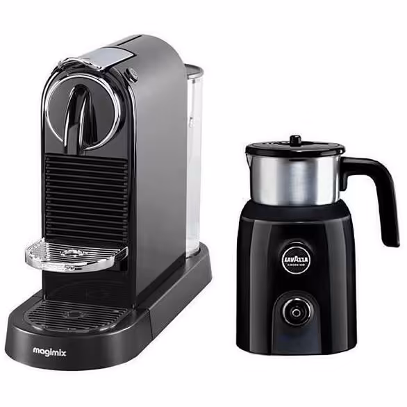 اسپرسوساز نسپرسو مدل سیتیز همراه با کف شیر ساز لاوازا