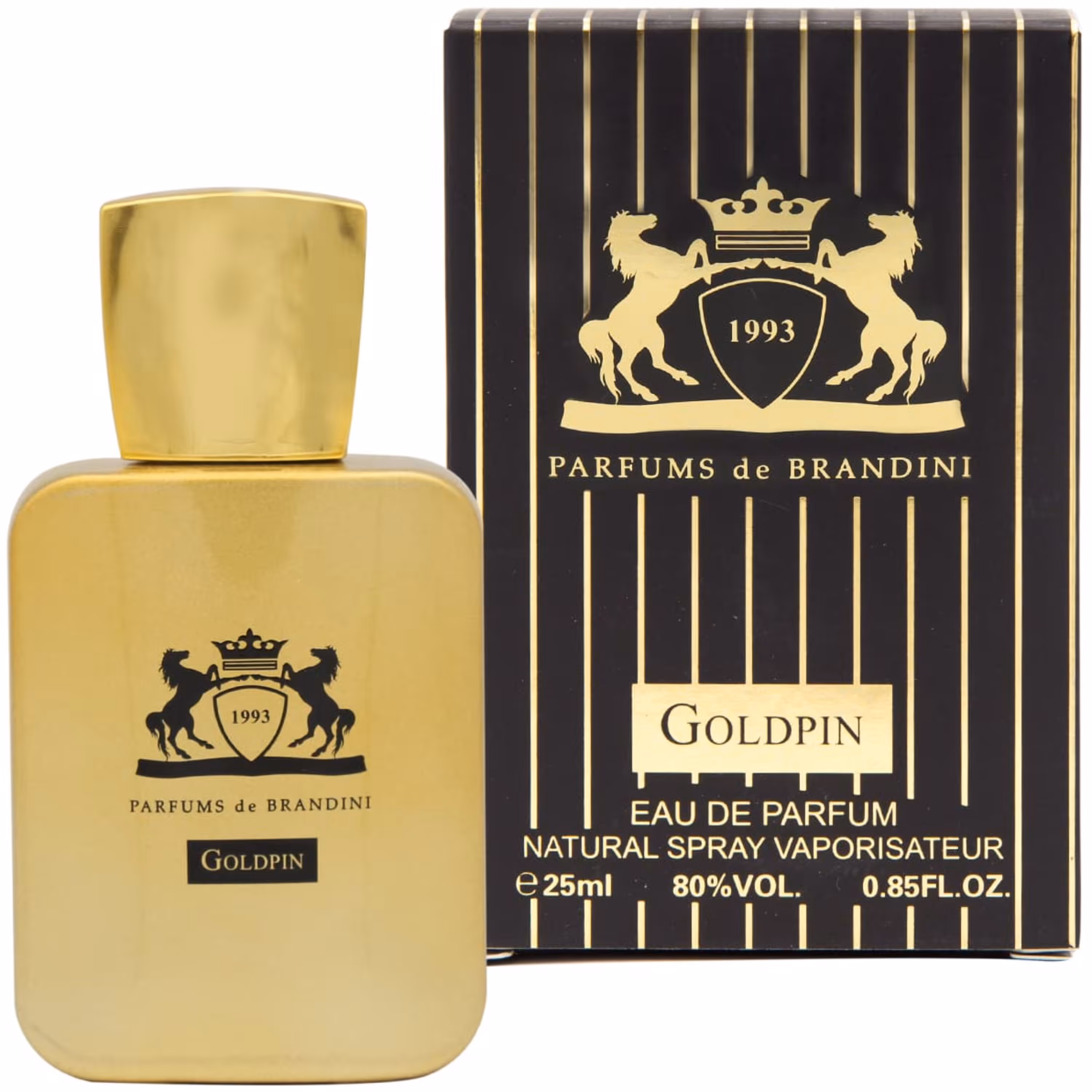 عطر و ادکلن برندینی مدل گلدفین مردانه goldpin حجم 25 میل