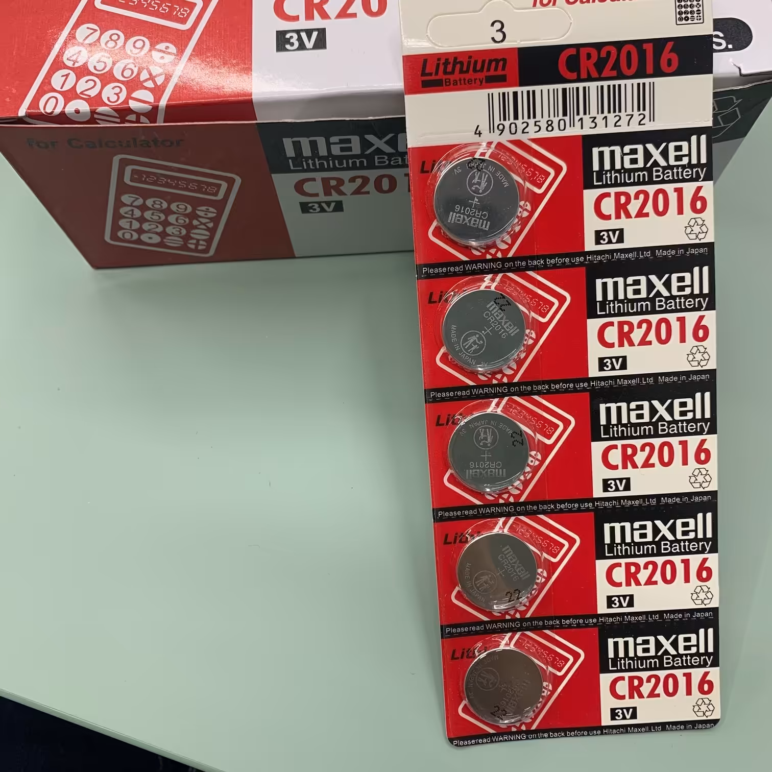 باطری سکه ای 2016 قرمز مکسل بسته 100 عددی