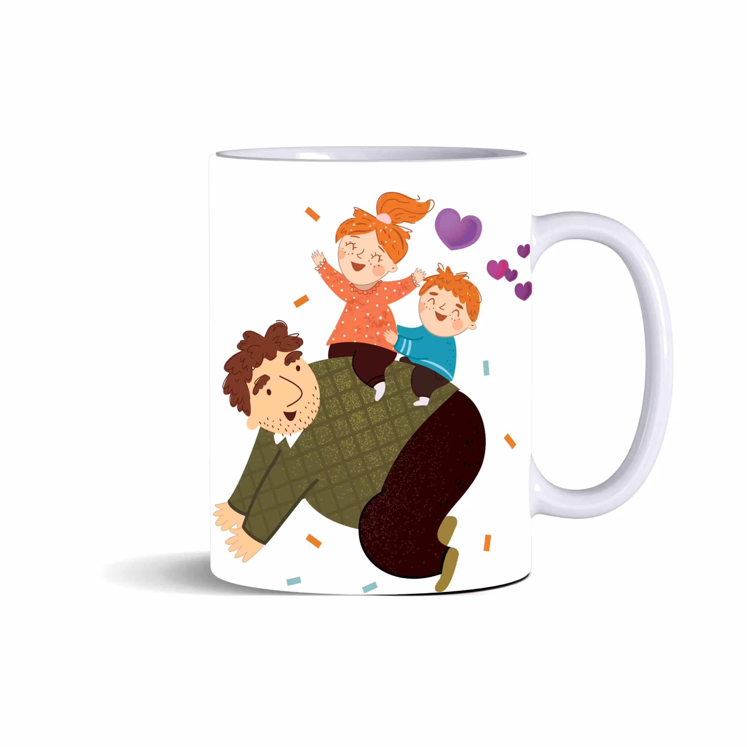 ماگ سرامیکی سفید، روز پدر  روزت مبارک بابایی