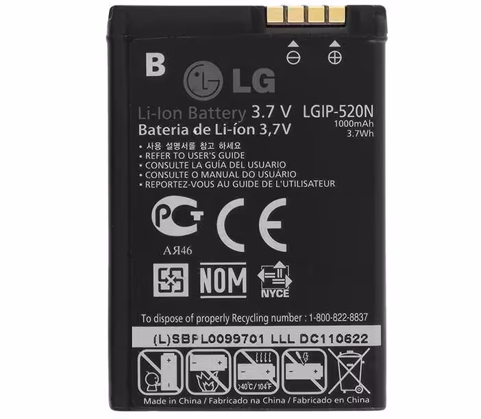باتری گوشی مدل 520N مناسب برای گوشی ال جی BL40
