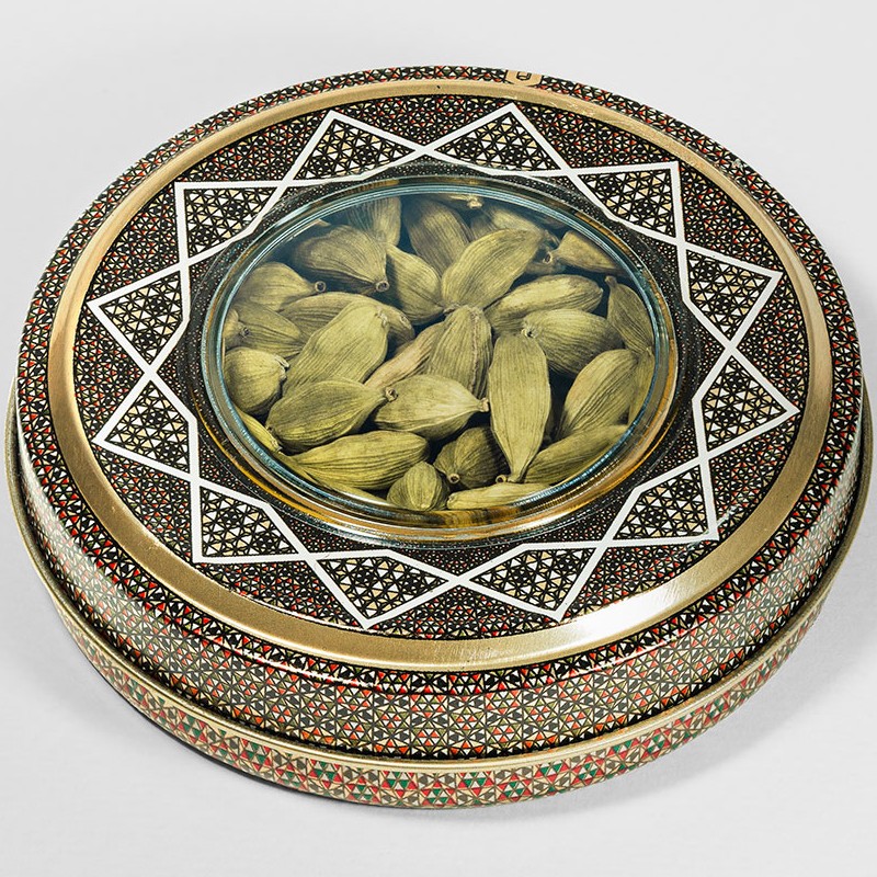 هل سبز اعلا  رضوان 30 گرمی ظرف خاتم