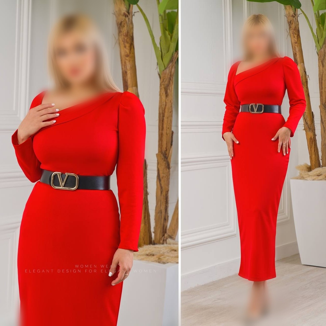 لباس مجلسی زنانه بلند کرپ کش سایز 38 تا 50