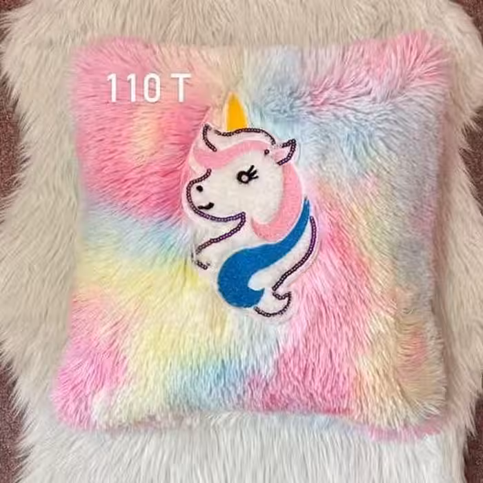 کاور کوسن خز آبرنگی جنس ترک ، خیلی نرم و با کیفیت 