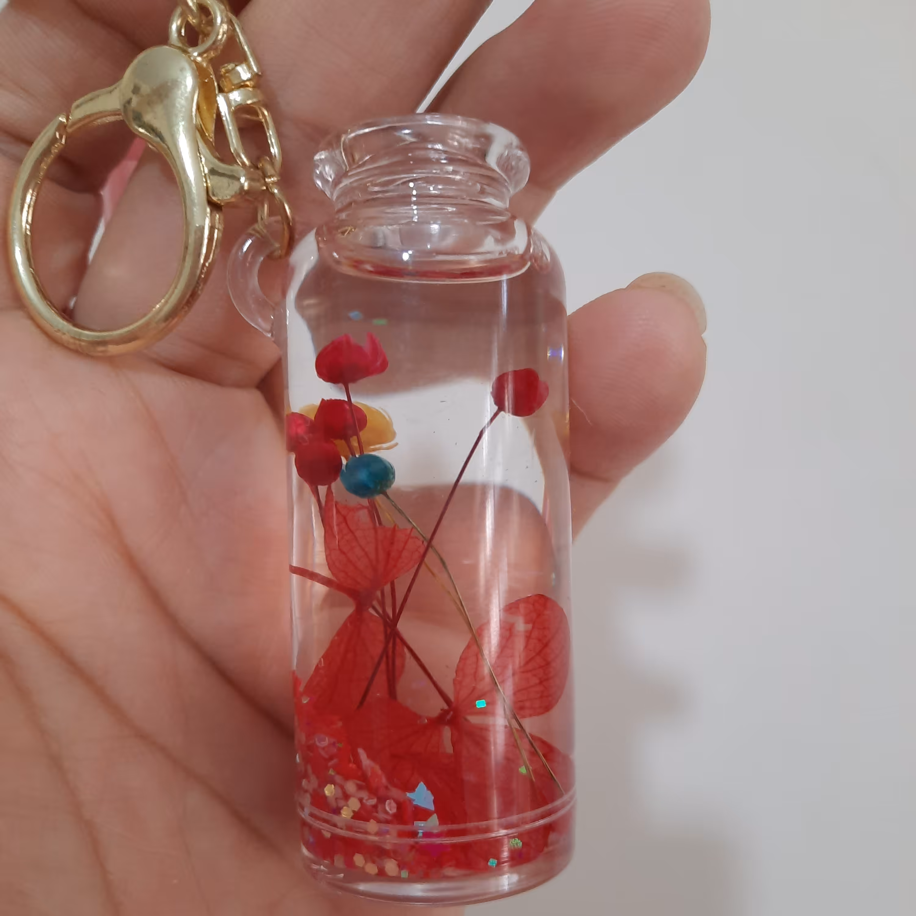 جا کلیدی سیلیکونی آکواریومی فانتزی طرح گل