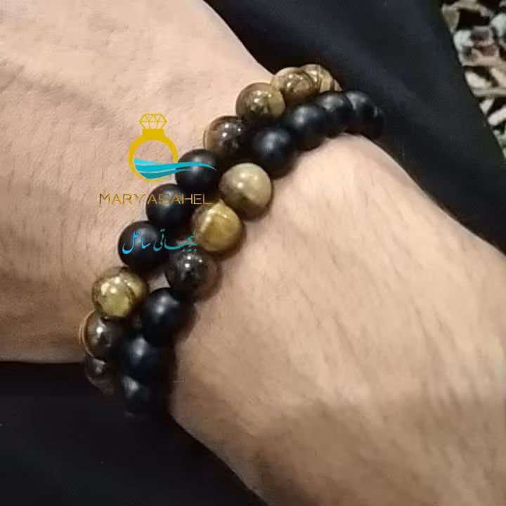 دستبندمهره اونیکس وچشم ببر