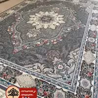 فرش 700 شانه تراکم 2550کارینا دودی  نمره نخ 21 طرح 10 سال ضمانت در همه ابعاد پس کرایه
