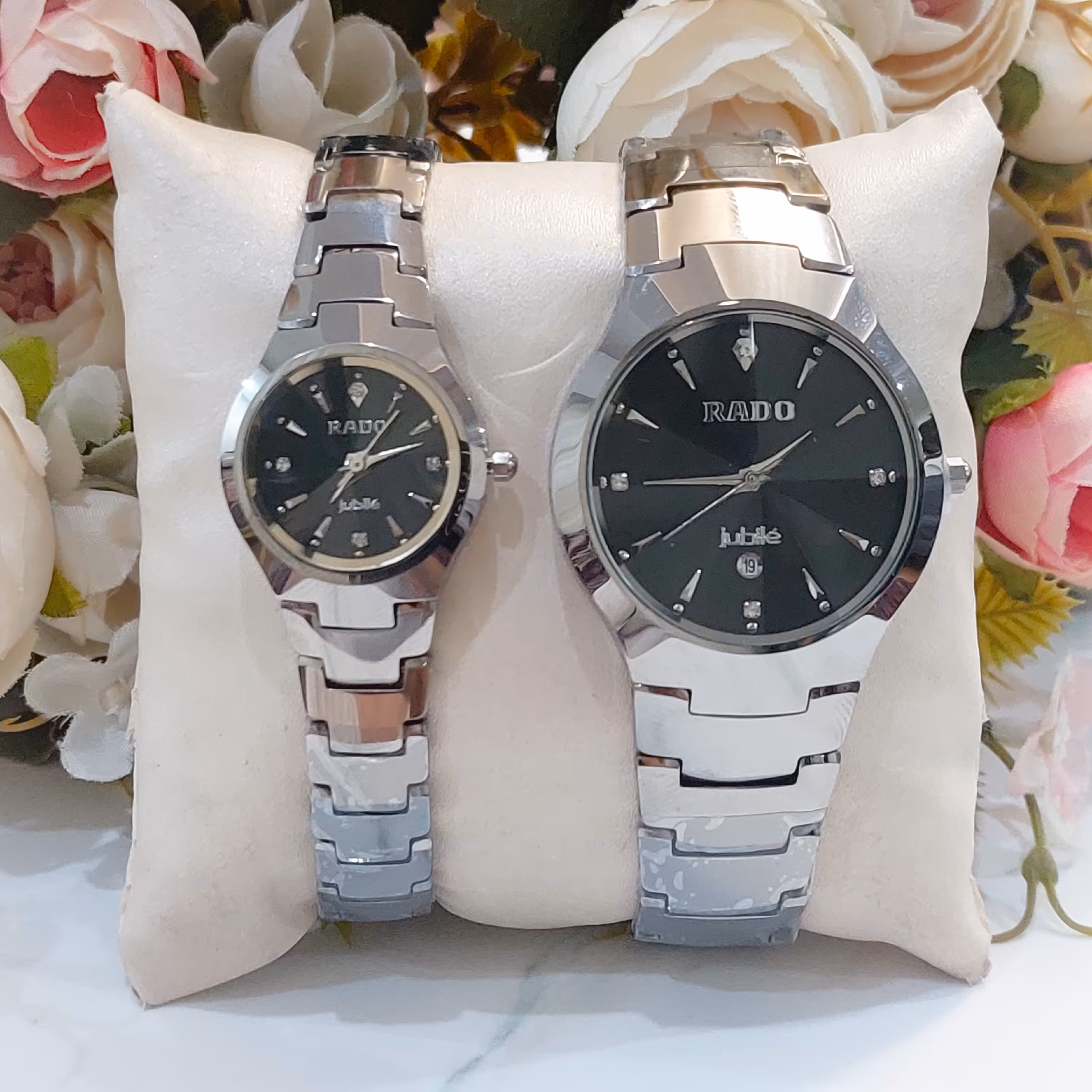 ساعت مچی ست  رادوتنگستن سرامیک تاریخدار  موتورژاپن 