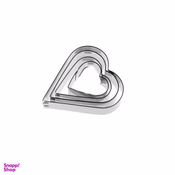 کاتر شیرینی بهگز طرح قلب مجموعه 4عددی