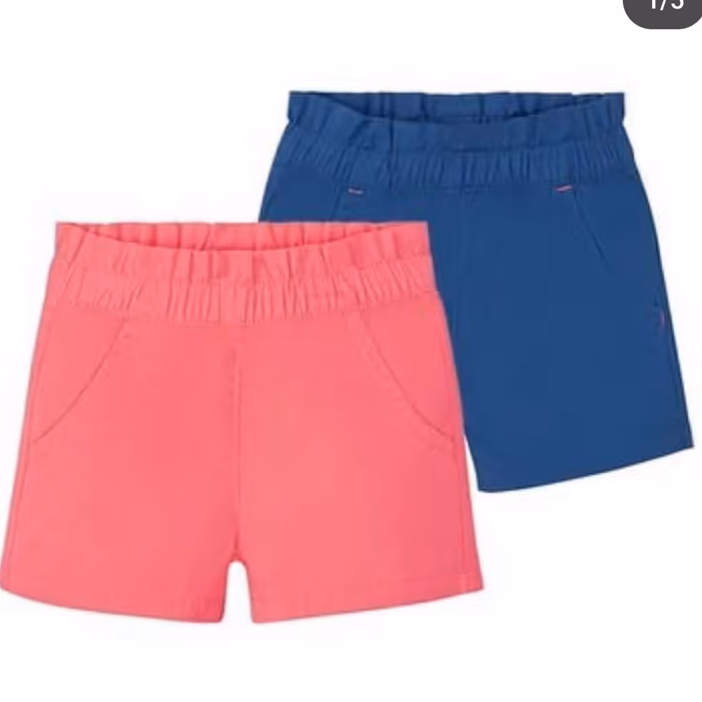 شلوارک یا شورتک دخترانه کتان برند آلمانی لوپیلو مناسب  2 تا 4 سال