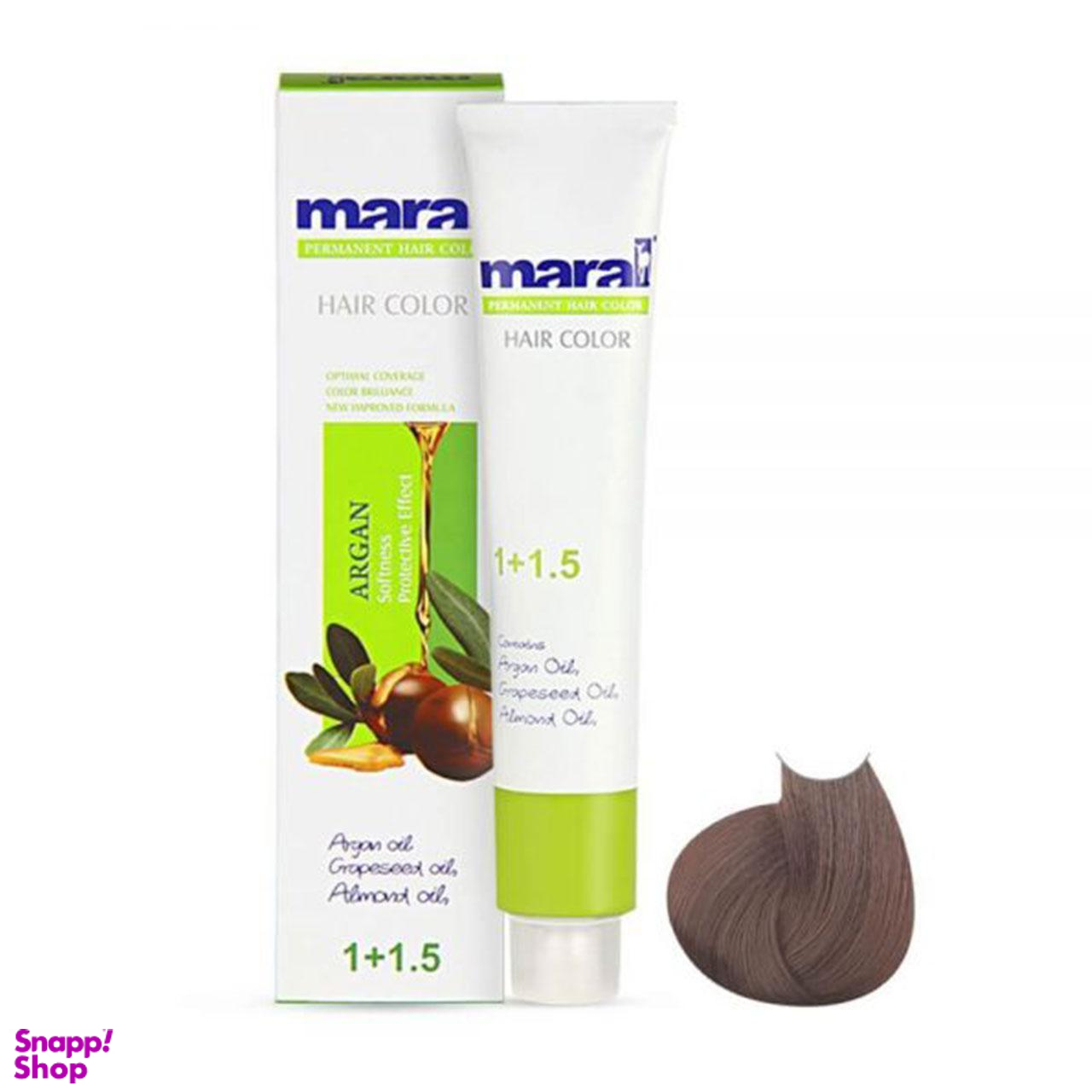 رنگ مو مارال (Maral) شماره 4.04 رنگ بلوطی متوسط حجم 100 میلیلیتر