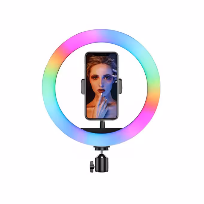 رينگ لايت RGB مدل MJ33 (سایز 13 اینچ)